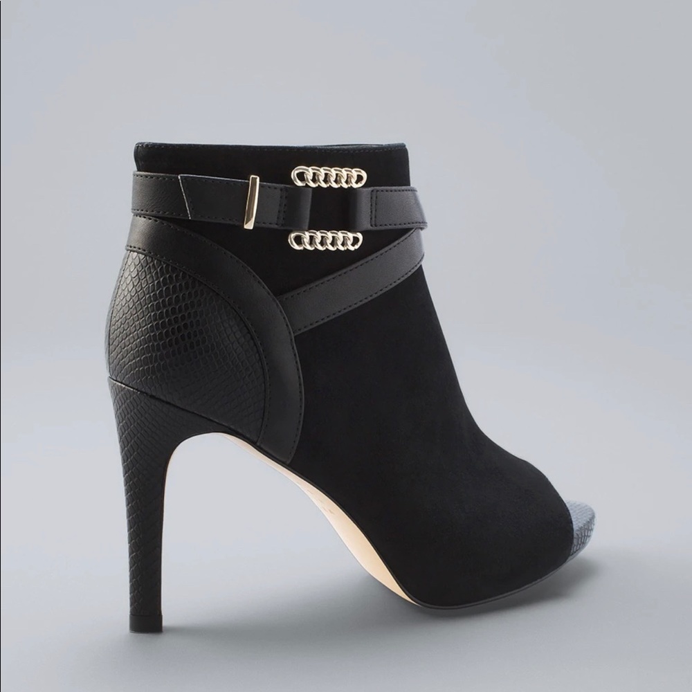 SUEDE HIGH-HEEL ANKLE BOOTIES